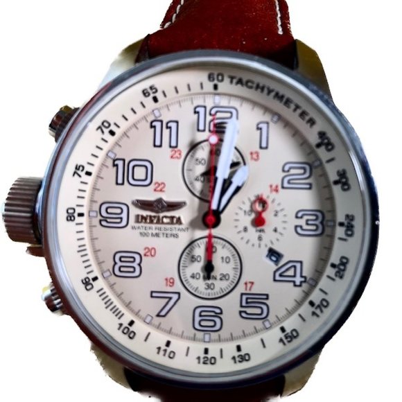 Invicta Men's 2772 I-Force Quartz Chronograph Ivory Dial Watch - Picture 1 of 6